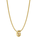 Halskette Bubble Letter G gold