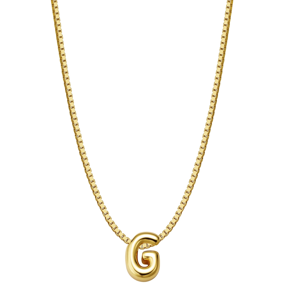 Halskette Bubble Letter G gold