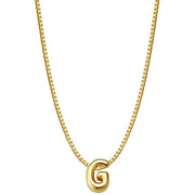 Halskette Bubble Letter G gold