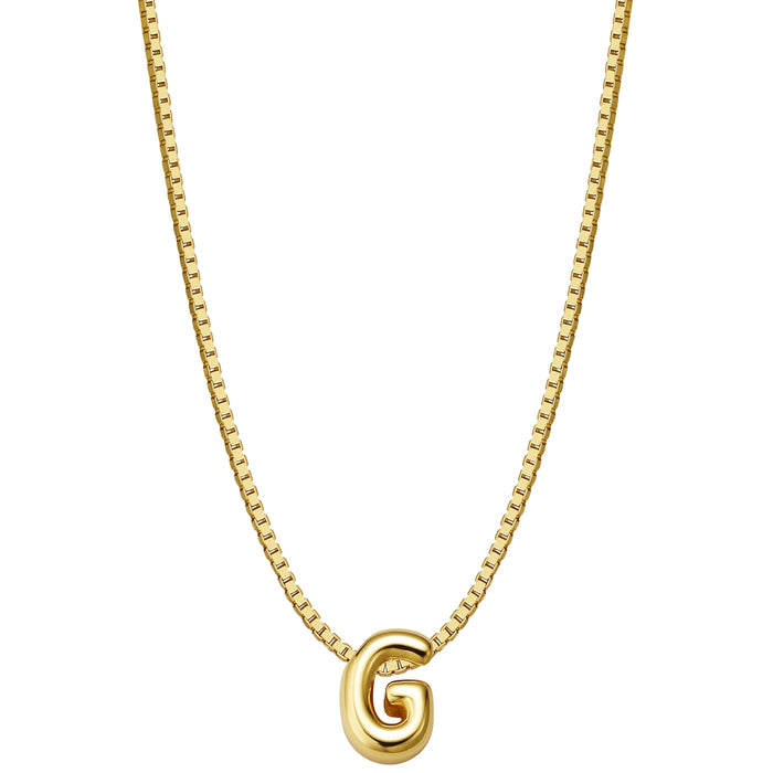 Halskette Bubble Letter G gold