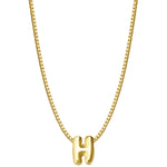 Halskette Bubble Letter H gold