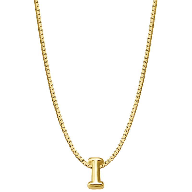 Halskette Bubble Letter I gold
