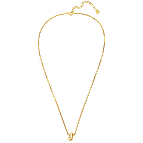 Halskette Bubble Letter J gold