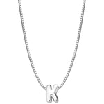 Halskette Bubble Letter K silber