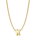 Halskette Bubble Letter K gold