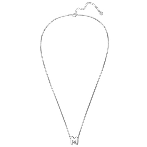 Halskette Bubble Letter M silber