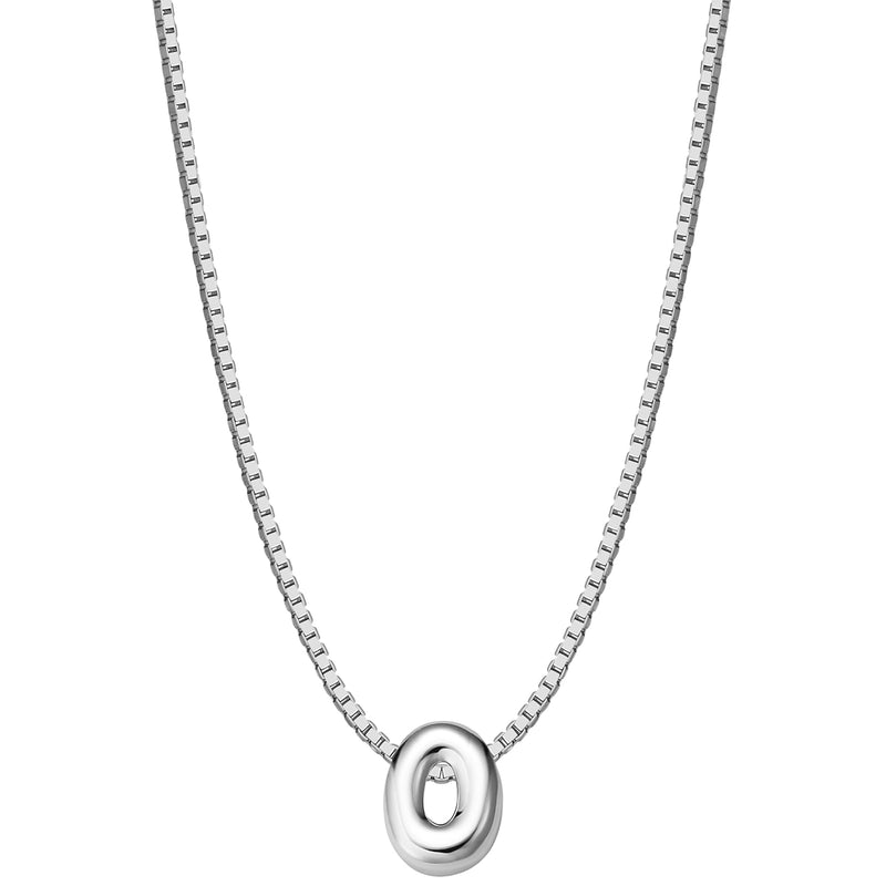 Halskette Bubble Letter O silber