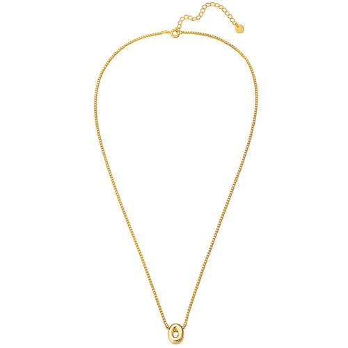 Halskette Bubble Letter O gold