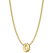 Halskette Bubble Letter O gold