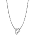 Halskette Bubble Letter P silber