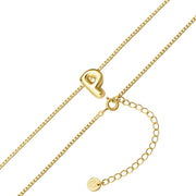 Halskette Bubble Letter P gold