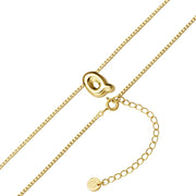 Halskette Bubble Letter Q gold