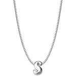 Halskette Bubble Letter S silber