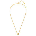 Halskette Bubble Letter X gold