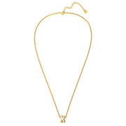 Halskette Bubble Letter X gold