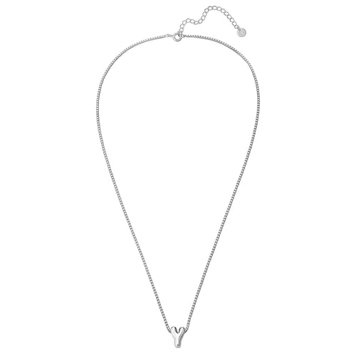 Halskette Bubble Letter Y silber