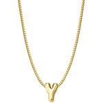 Halskette Bubble Letter Y gold