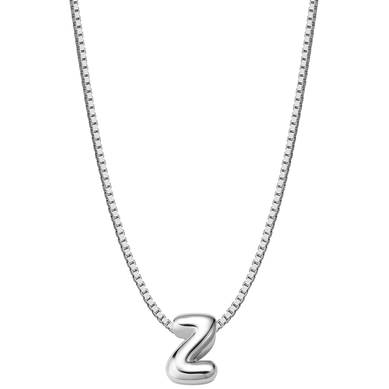 Halskette Bubble Letter Z silber