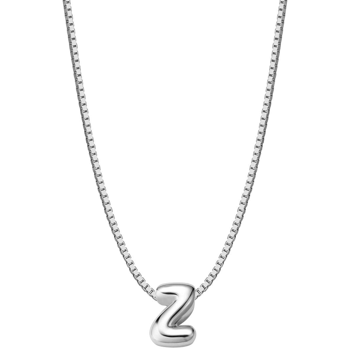 Halskette Bubble Letter Z silber