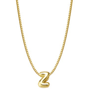 Halskette Bubble Letter Z gold