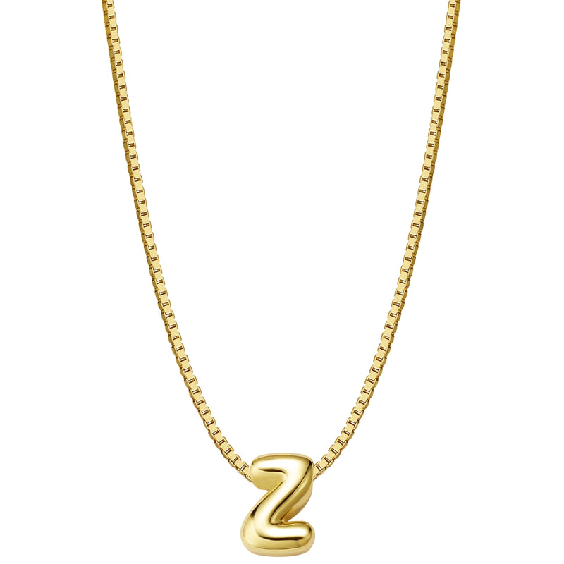 Halskette Bubble Letter Z gold
