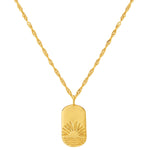 Kette mit Anhänger Sterling Silber gelbgold
