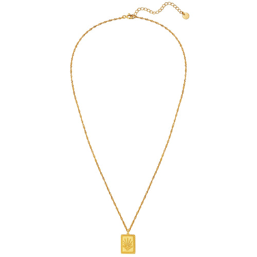 Kette mit Anhänger Sterling Silber gelbgold