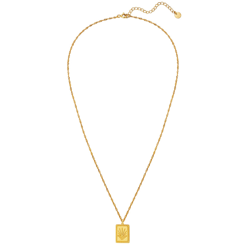 Kette mit Anhänger Sterling Silber gelbgold