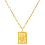 Kette mit Anhänger Sterling Silber gelbgold