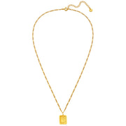 Goldene Figaro-Kette mit Palmen-Anhänger