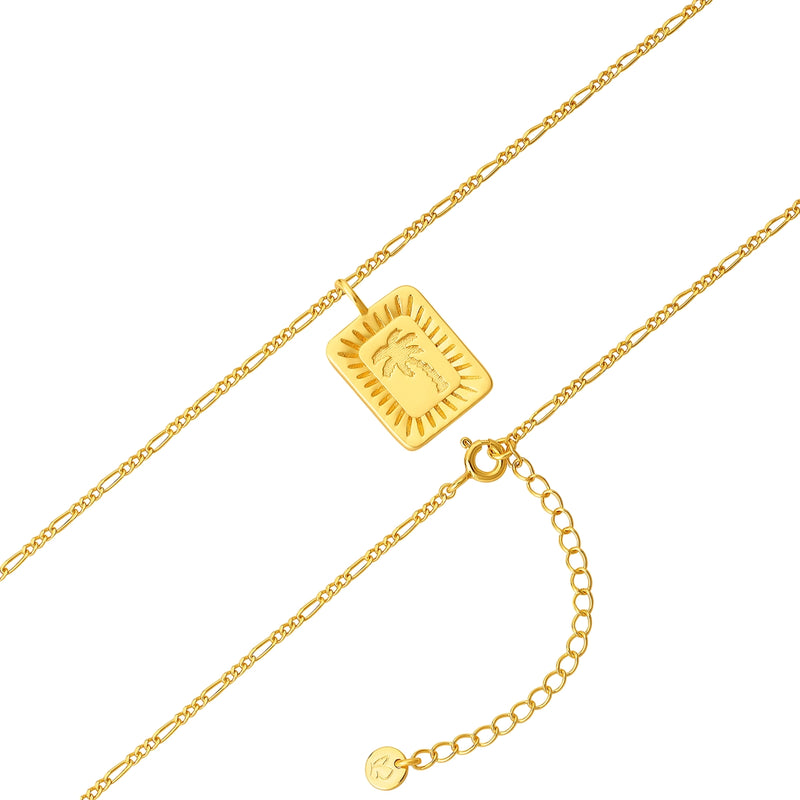 Kette mit Anhänger Sterling Silber gelbgold
