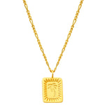 Kette mit Anhänger Sterling Silber gelbgold