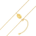Kette mit Anhänger Sterling Silber gelbgold