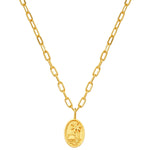 Kette mit Anhänger Sterling Silber gelbgold