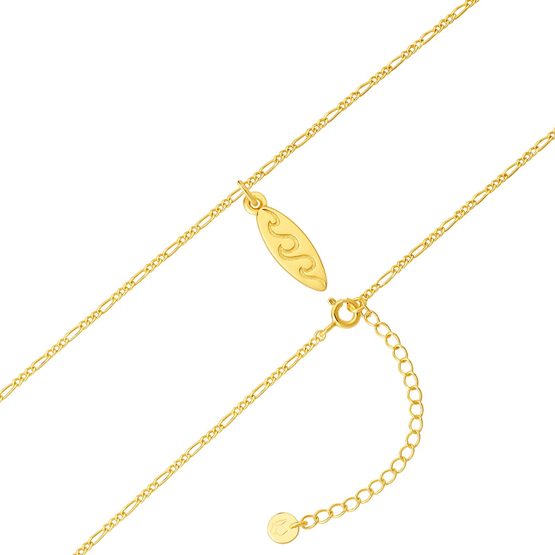 Kette mit Anhänger Sterling Silber gelbgold