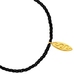 Textil Armband in schwarz Surfboard gold