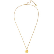 Goldene Gliederkette mit Anhänger Muschel