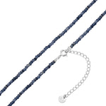 Kette Sterling Silber Chalcedon blau