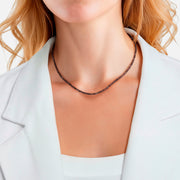 Kette mit Edelstein Chalcedon (grau)