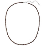 Kette Sterling Silber Chalcedon grau