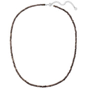 Kette mit Edelstein Chalcedon (grau)