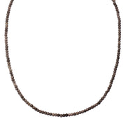 Kette mit Edelstein Chalcedon (grau)