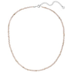 Kette Sterling Silber Chalcedon weiß