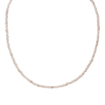 Kette Sterling Silber Chalcedon weiß