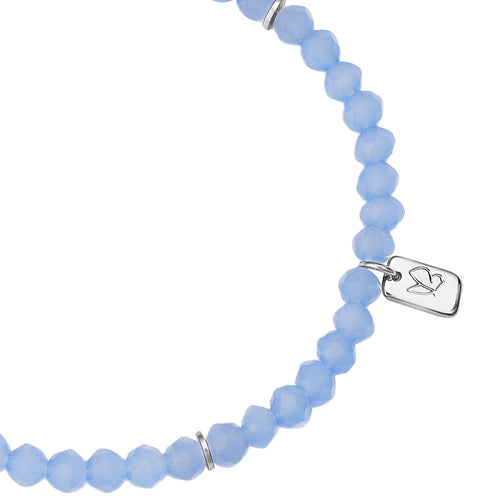 Armband silber PEARLS blau