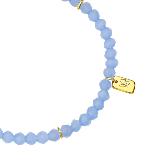Armband gold PEARLS blau