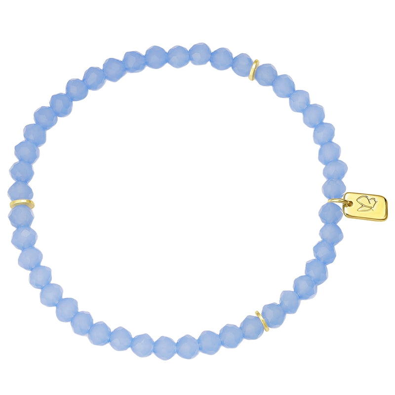 Armband gold PEARLS blau