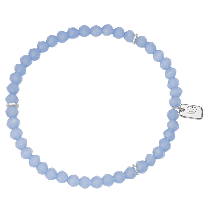 Armband silber PEARLS light-blau