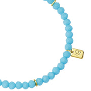 Armband gold PEARLS türkis