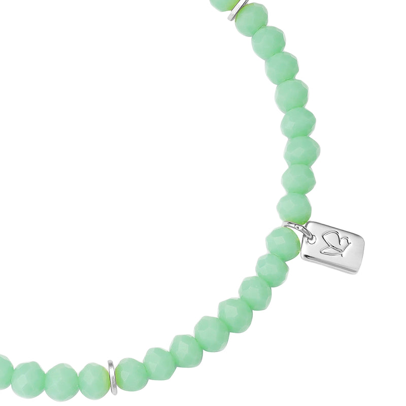 Armband silber PEARLS grün